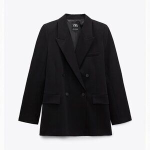 ZARA BASIC BLAZER BLACK SIZE M  | 9106/187/800